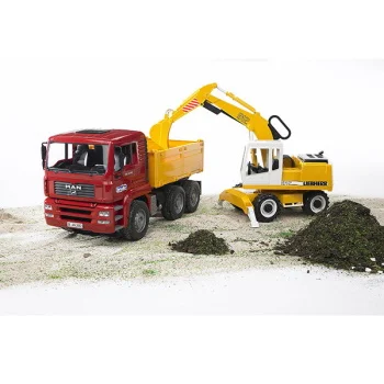 Bruder kamion MAN sa Rovokopačem Liebherr 027513-2 Bruder kamion MAN sa Rovokopačem Liebherr 027513-2